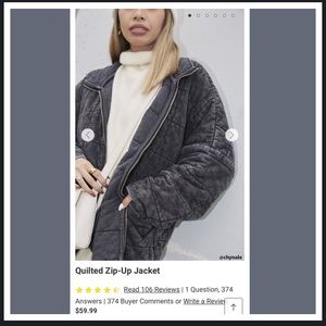 Forever 21 Quilted Jacket Free People Dupe